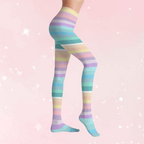 Pastel Candycore Stretch Tights