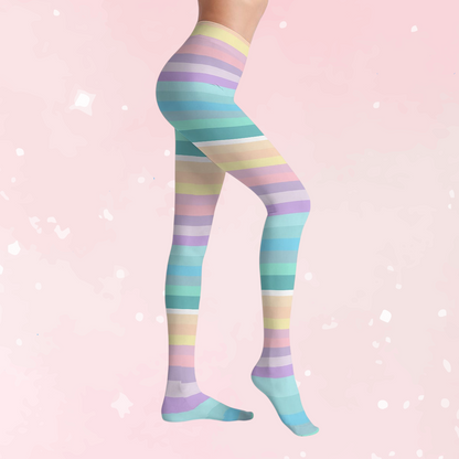 Pastel Candycore Stretch Tights