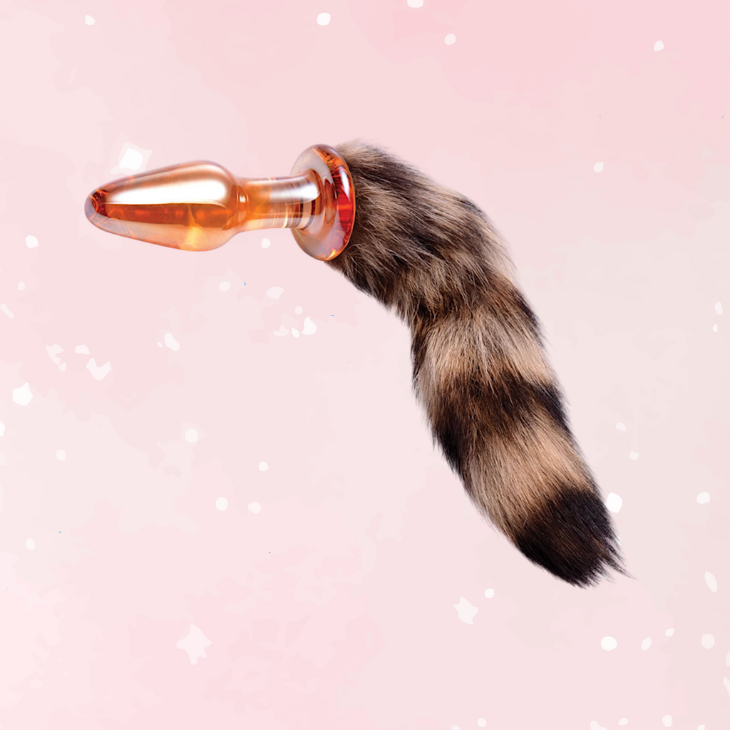 Tailz Fox Orange Glass Plug