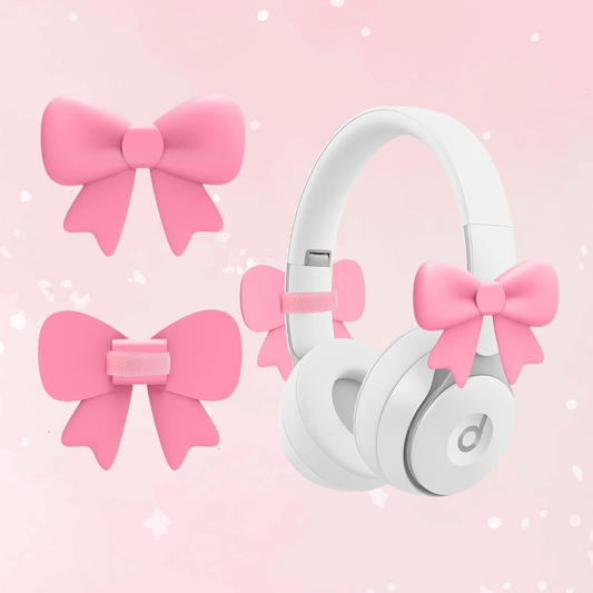 Coquette Bow Headphone Clips (2pcs Set)