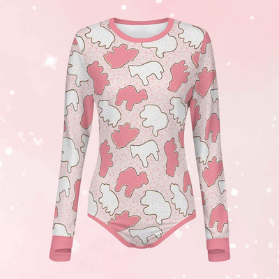 Animal Cookies Long Sleeve CuddleSuit
