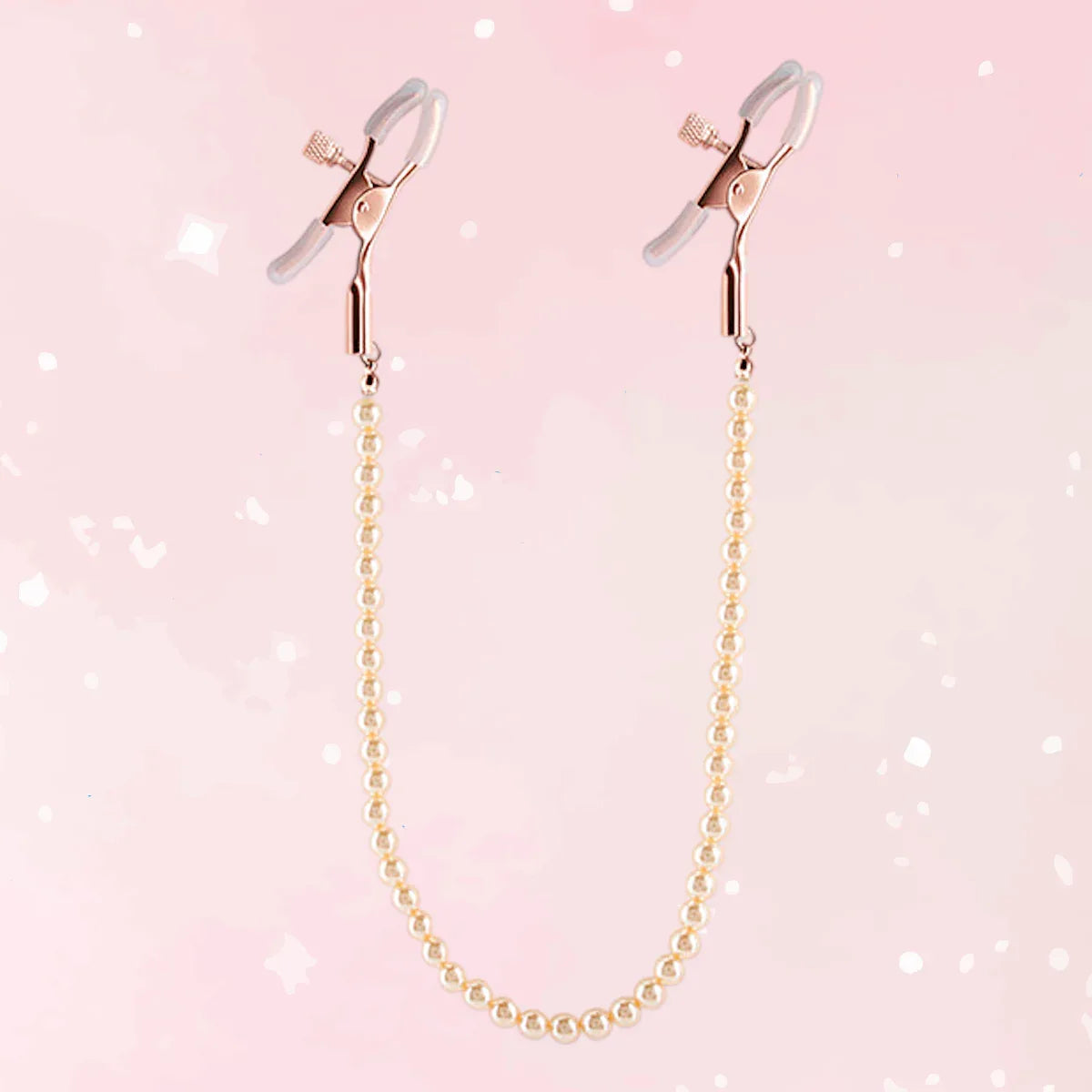 Bound Rose Gold Nipple Clamps - Puppy's Aesthetics