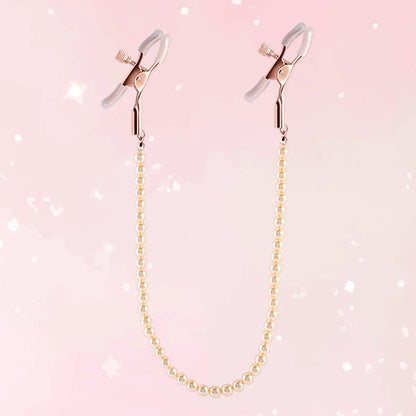 Bound Rose Gold Nipple Clamps - Puppy's Aesthetics