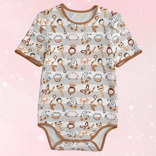 Woodland Rattle Friends Cotton CuddleSuit
