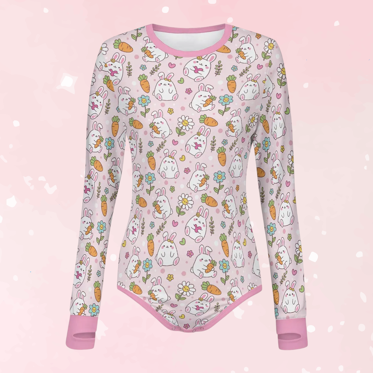 Baby Bunny Long Sleeve CuddleSuit - Puppy's Aesthetics
