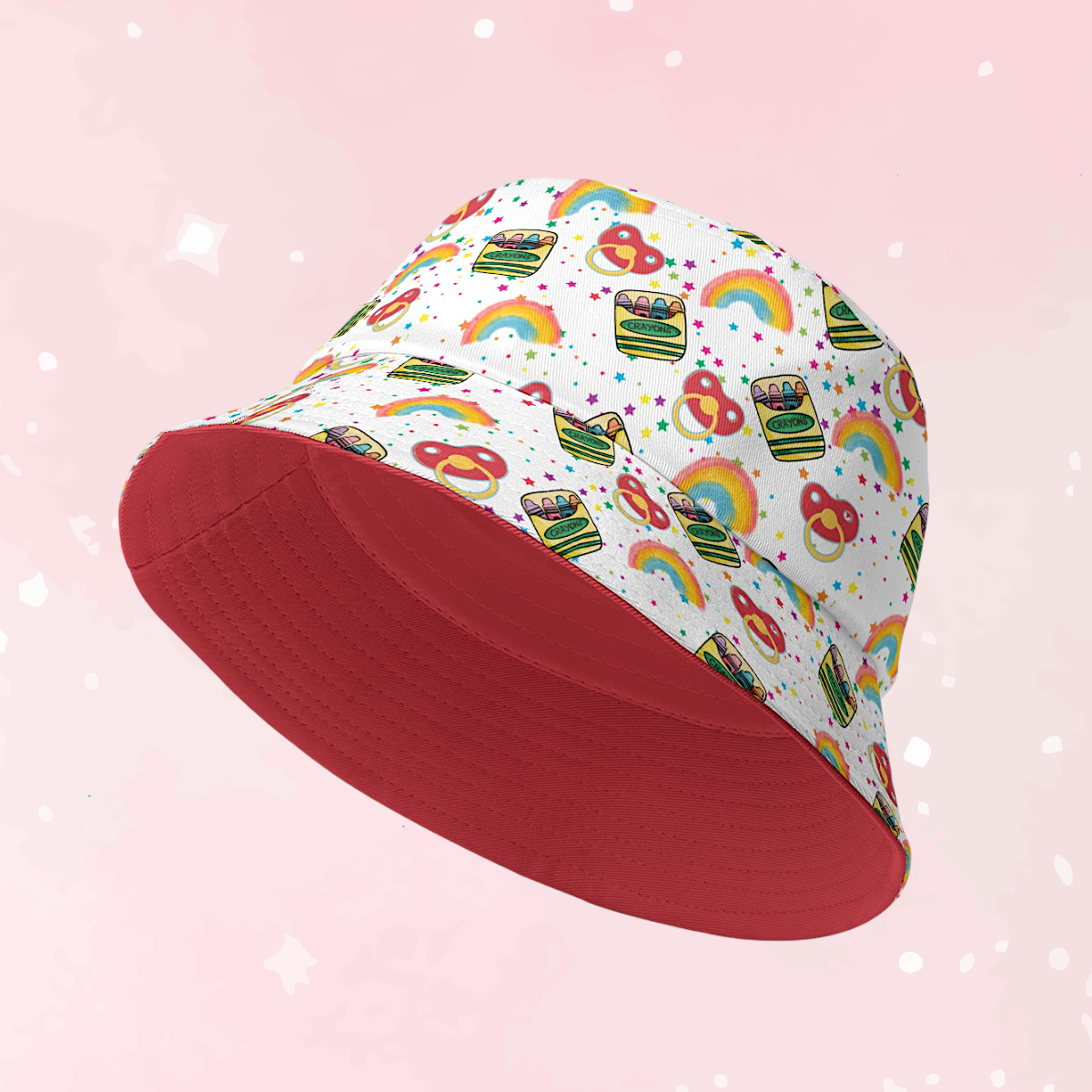 Tiny Artist Bucket Hat - Reversible Color Pop