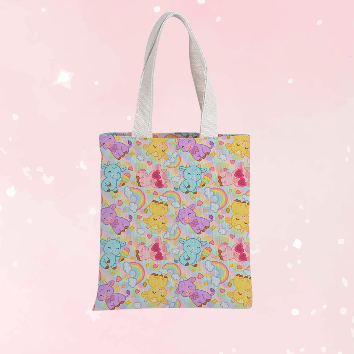 Rainbow Moobaby Canvas Bag