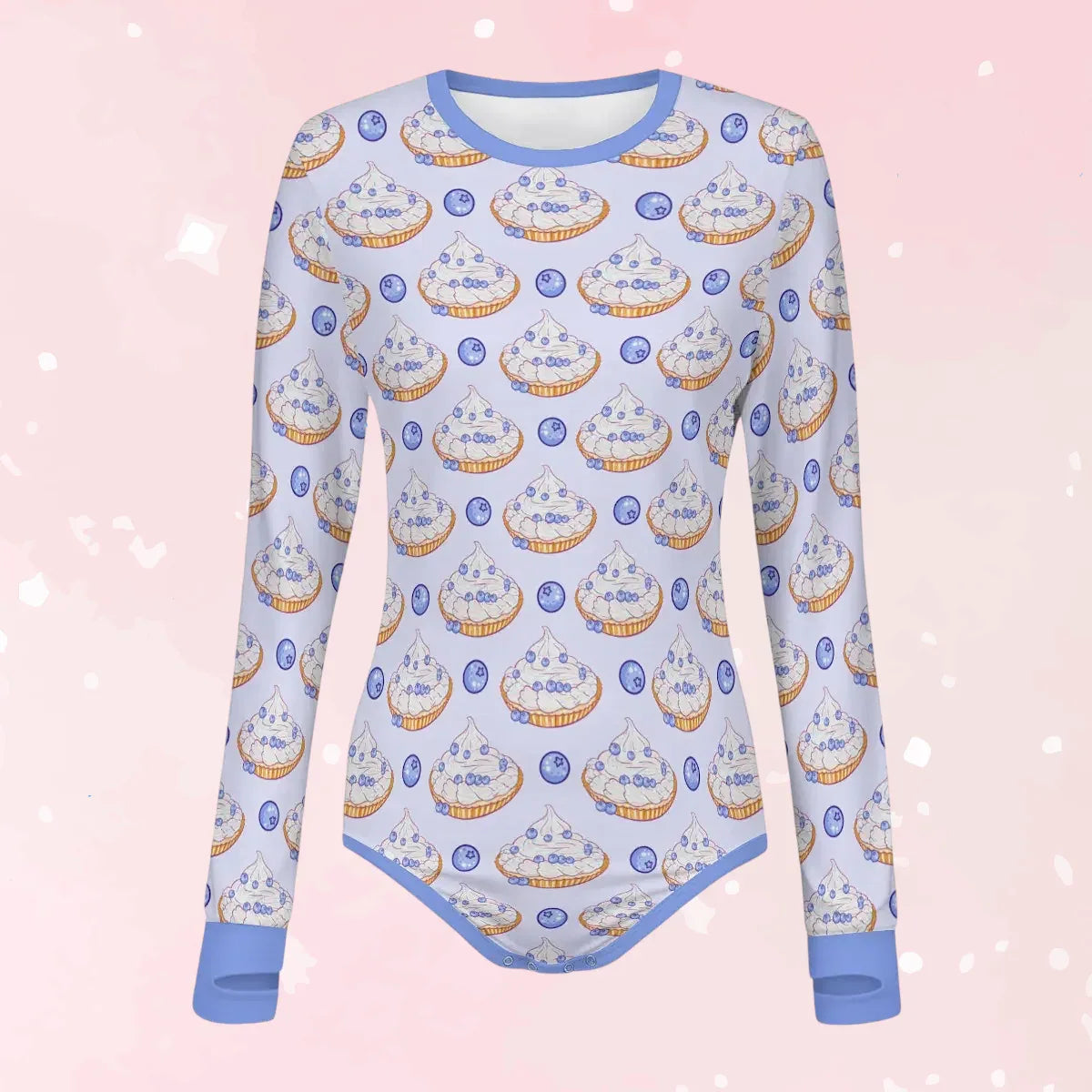 Blueberry Baby Long Sleeve CuddleSuit - Puppy's Aesthetics