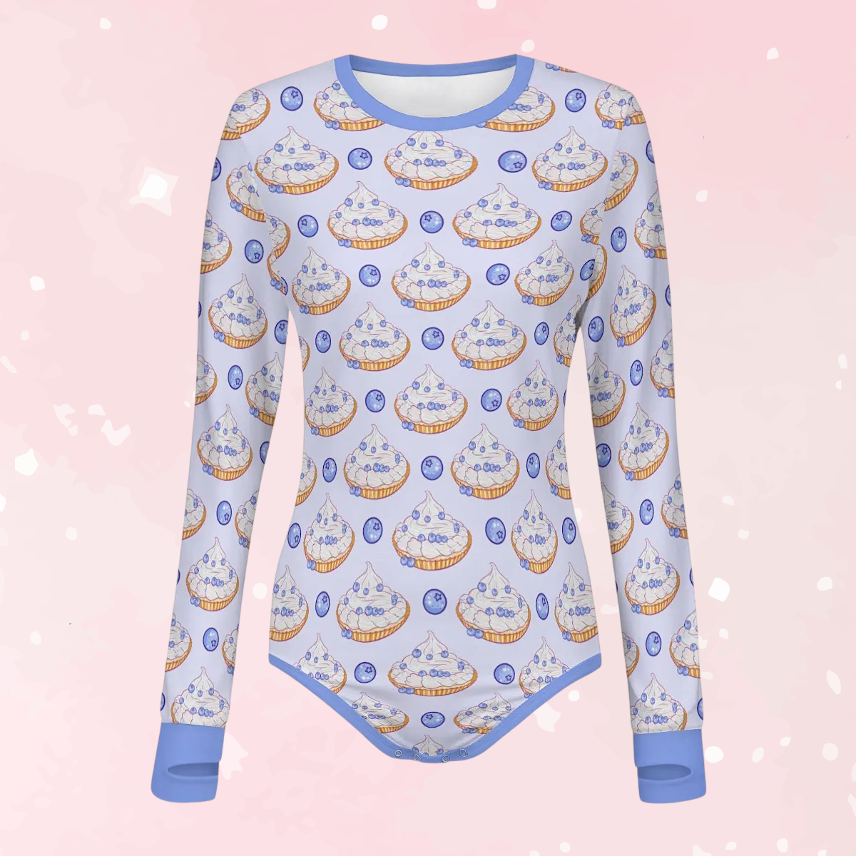 Blueberry Baby Long Sleeve CuddleSuit