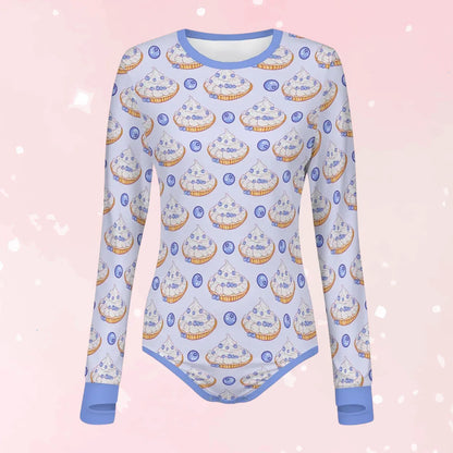 Blueberry Baby Long Sleeve CuddleSuit - Puppy's Aesthetics
