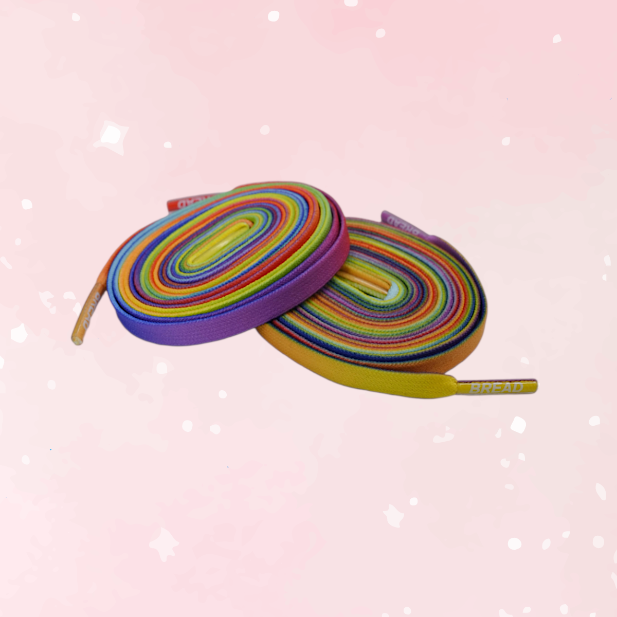 Sparkly Prime Rainbow Elastic Shoelaces - Puppy's Aesthetics