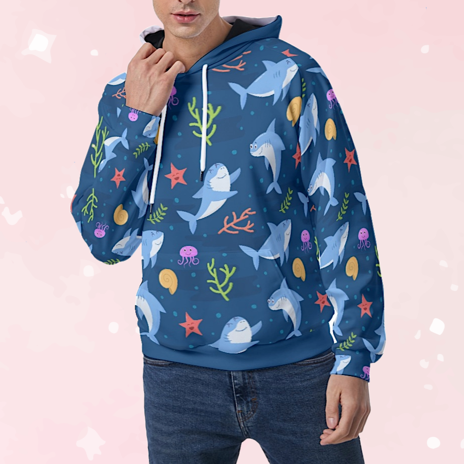 Snuggly Sharks Unisex Hoodie