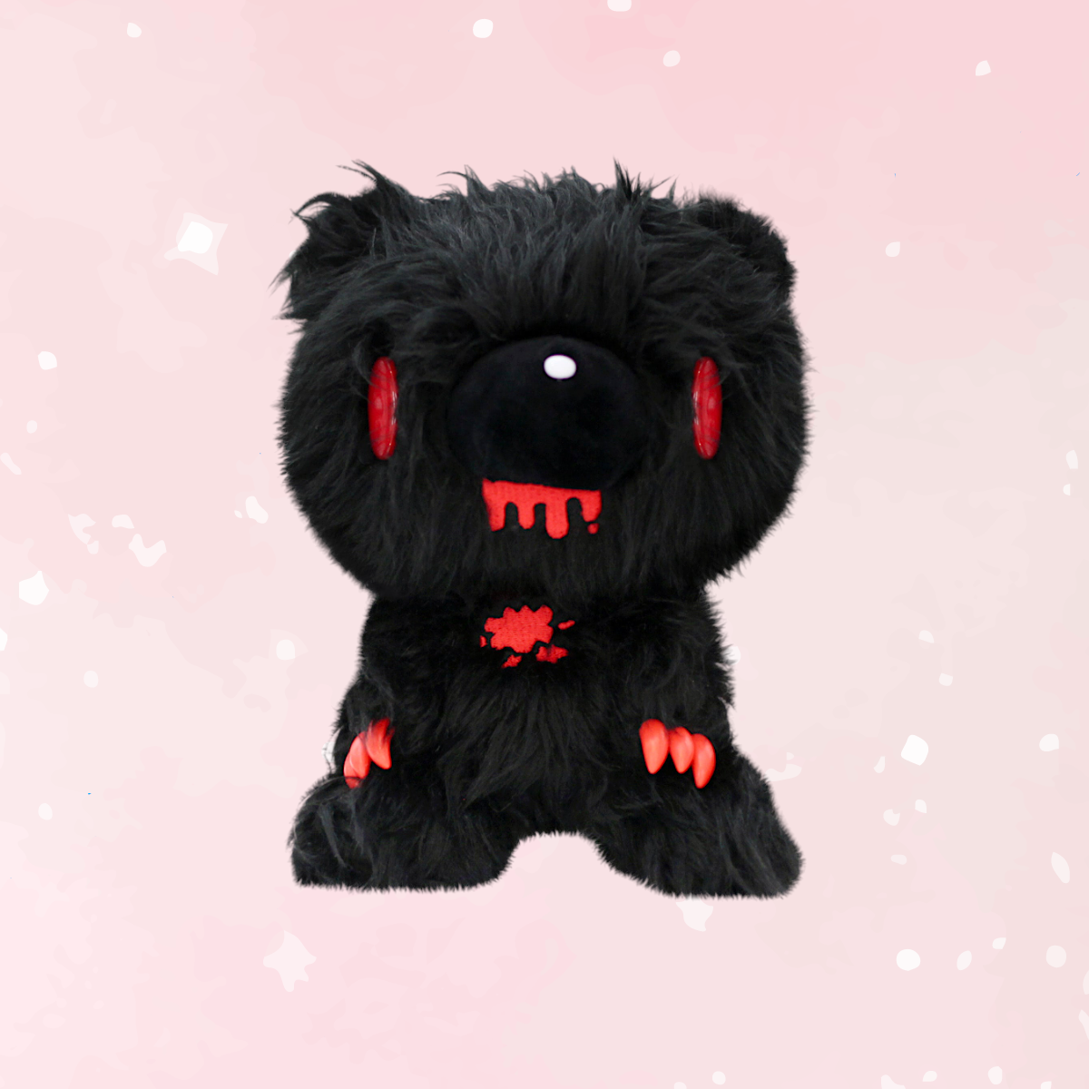 Shaggy Fur Black Gloomy Bear 7" Plush