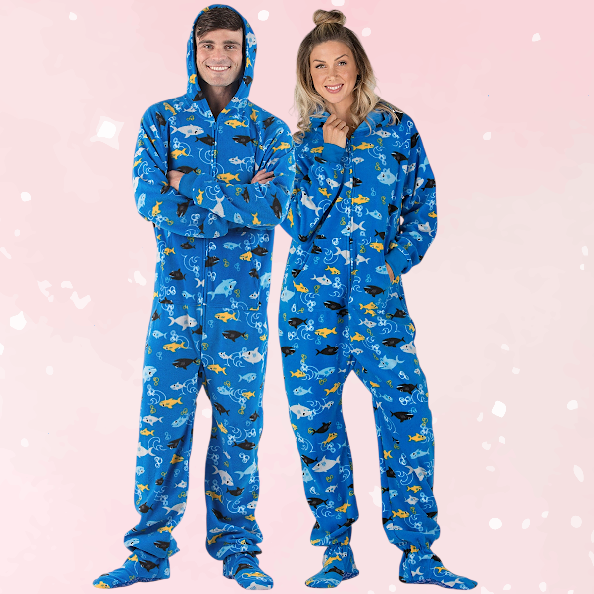 Shark Frenzy Adult Hoodie Fleece Onesie