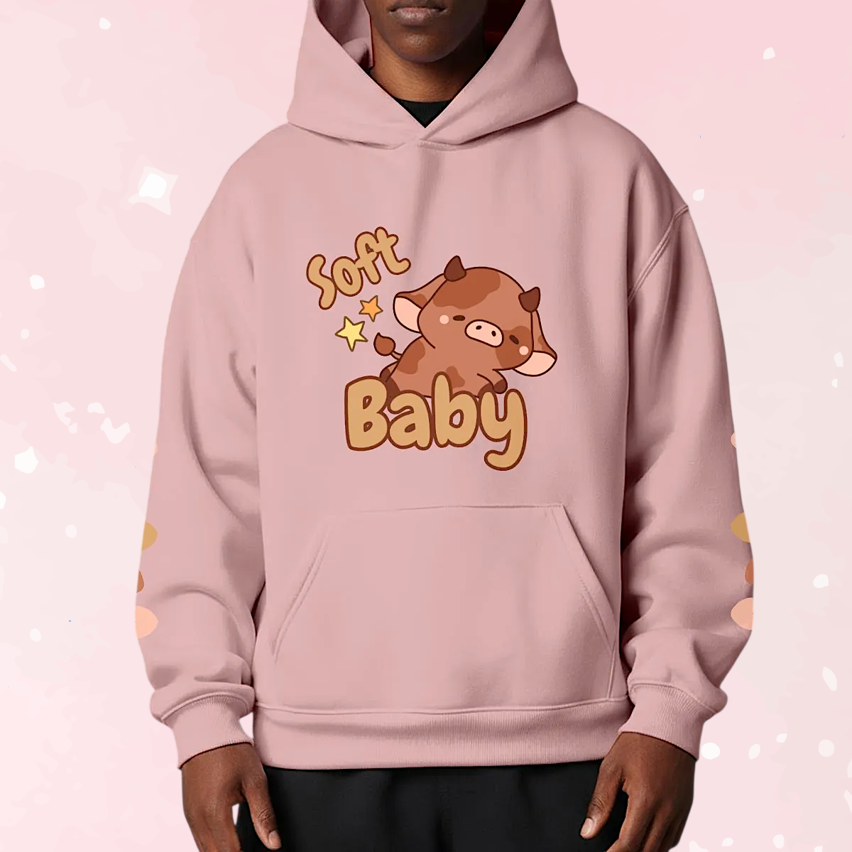 Soft Baby Cow Pullover Hoodie