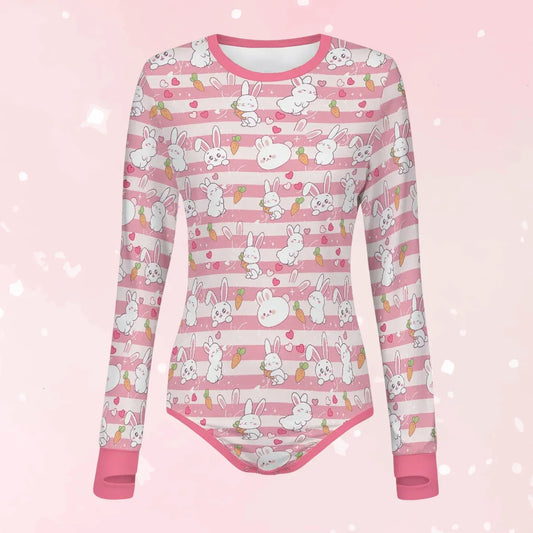 Bunny Dreams Long Sleeve CuddleSuit - Puppy's Aesthetics