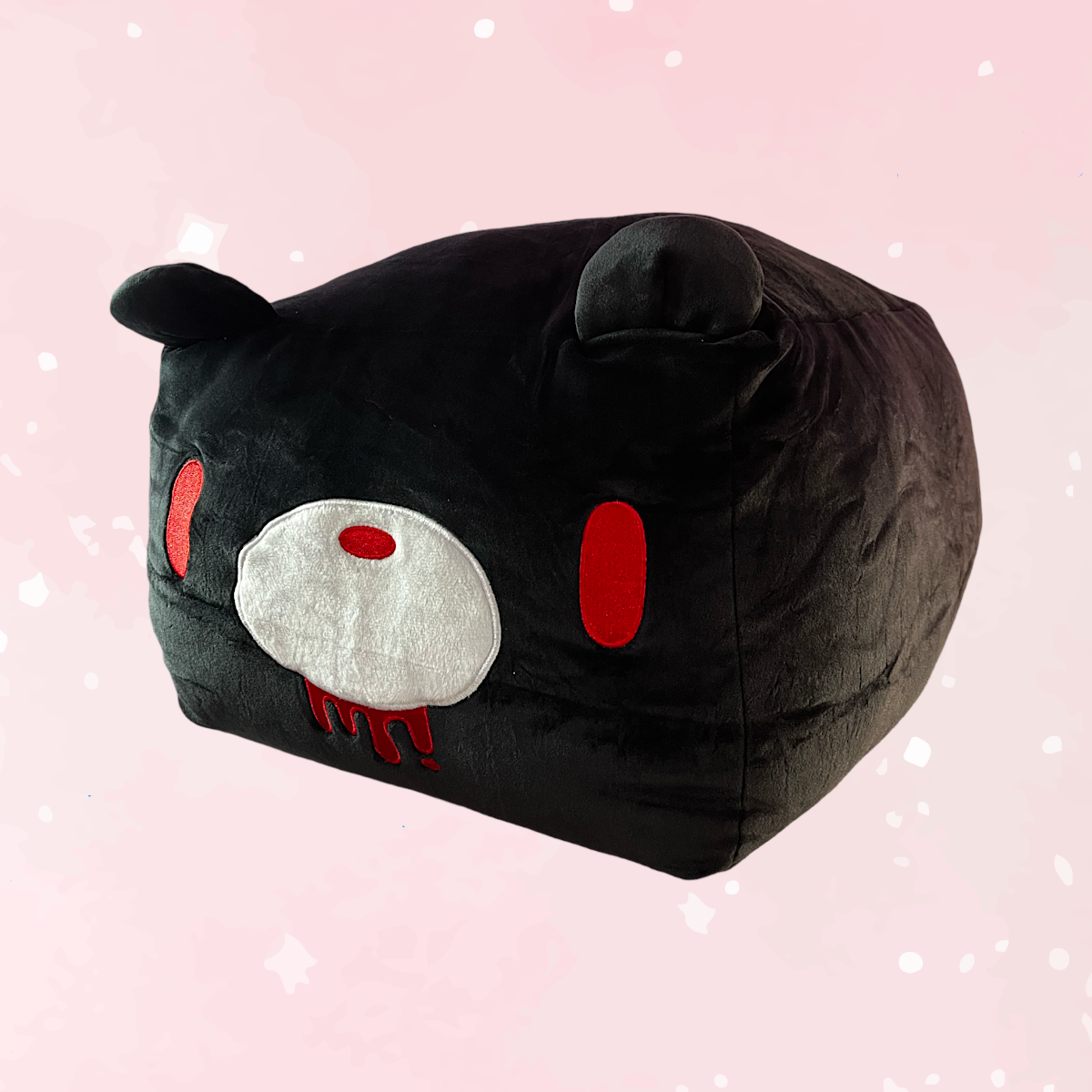 Gloomy Bear Black Mochi Cube Plush Pillow