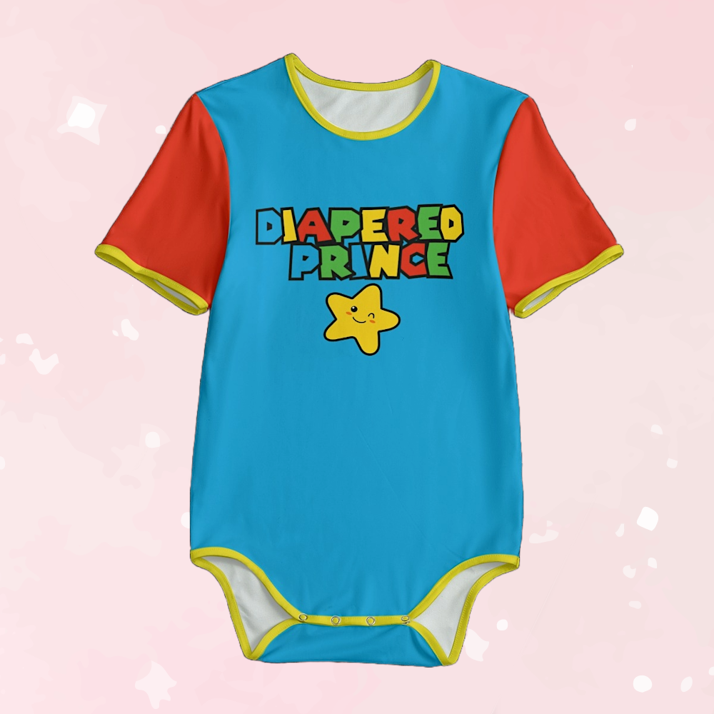 Diapered Prince Adult Unisex Onesie