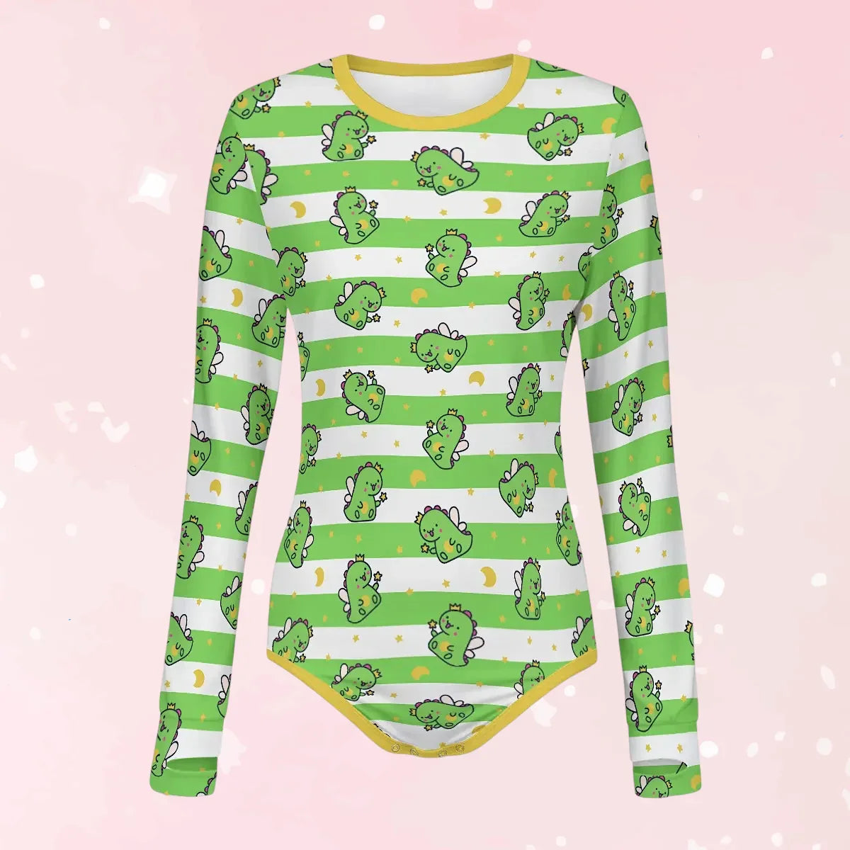 Fairy Dinos Long Sleeve CuddleSuit - Puppy's Aesthetics