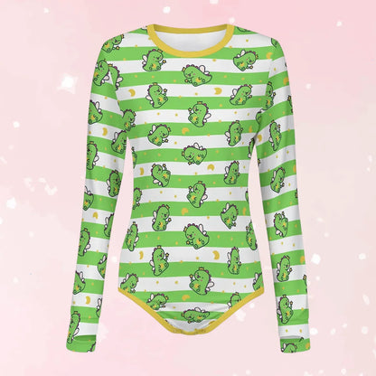 Fairy Dinos Long Sleeve CuddleSuit - Puppy's Aesthetics