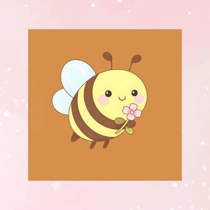 Cute Bee Blossom Post-it® Note Pad - Puppy's Aesthetics
