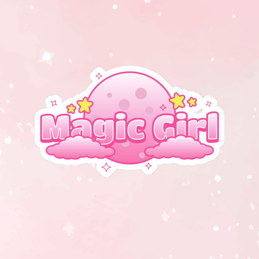 Magic Girl Moon Kiss-Cut Sticker - Puppy's Aesthetics