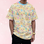 Pastel Bunny Garden Playtime Tee - Puppy's Aesthetics