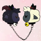 Goat and Lamb Lapel Pin - Cult of the Lamb - Puppy's Aesthetics