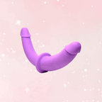 Double Charmer Harness Silicone Dildo