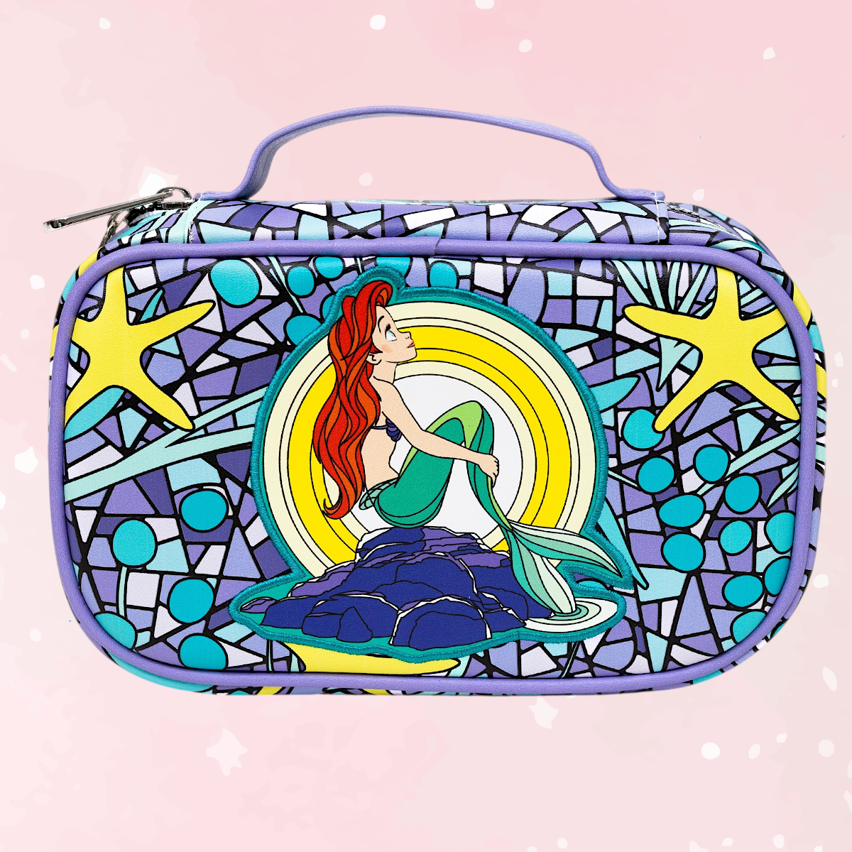 Ariel Vegan Leather Travel Cosmetic Bag