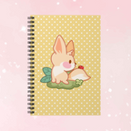 Kawaii Fennec & Ladybug Ruled Journal