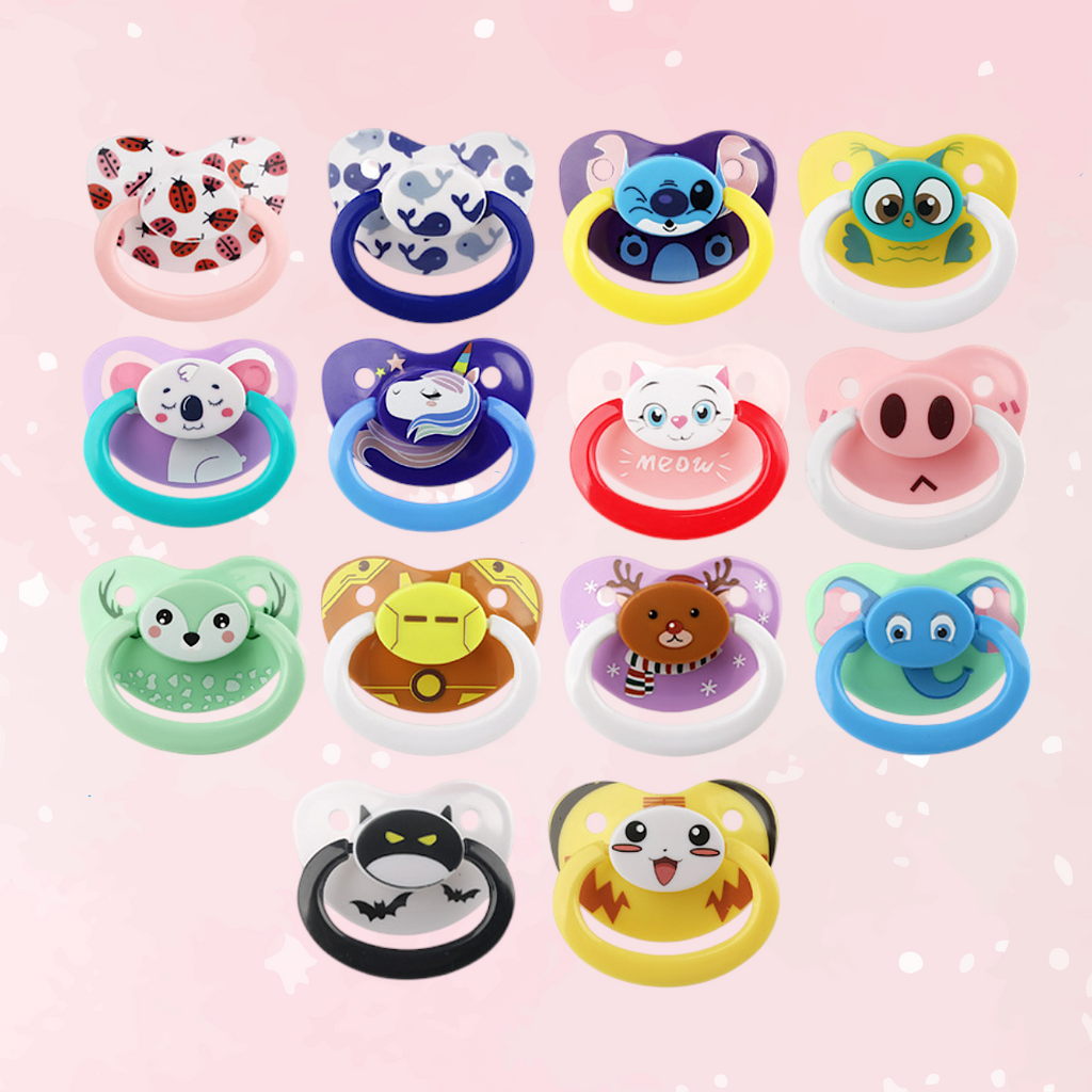 Character Silicone Adult Paci (Colors)