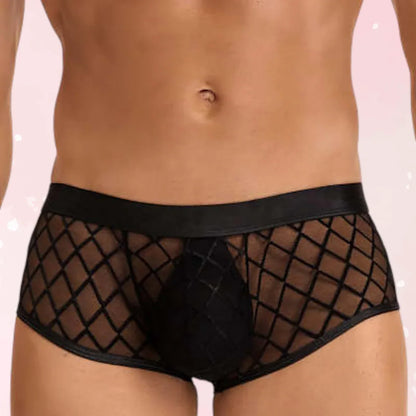 Midnight Mesh Men’s Briefs - Puppy's Aesthetics