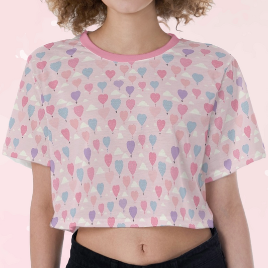 Pastel Balloons Crop Top