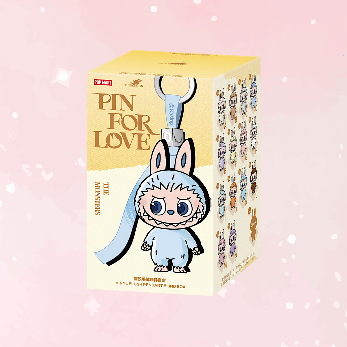Pop Mart Labubu Pin for Love Series Blind Box (A-M) Yellow