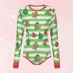 Gingerbread Capybara Long Sleeve CuddleSuit