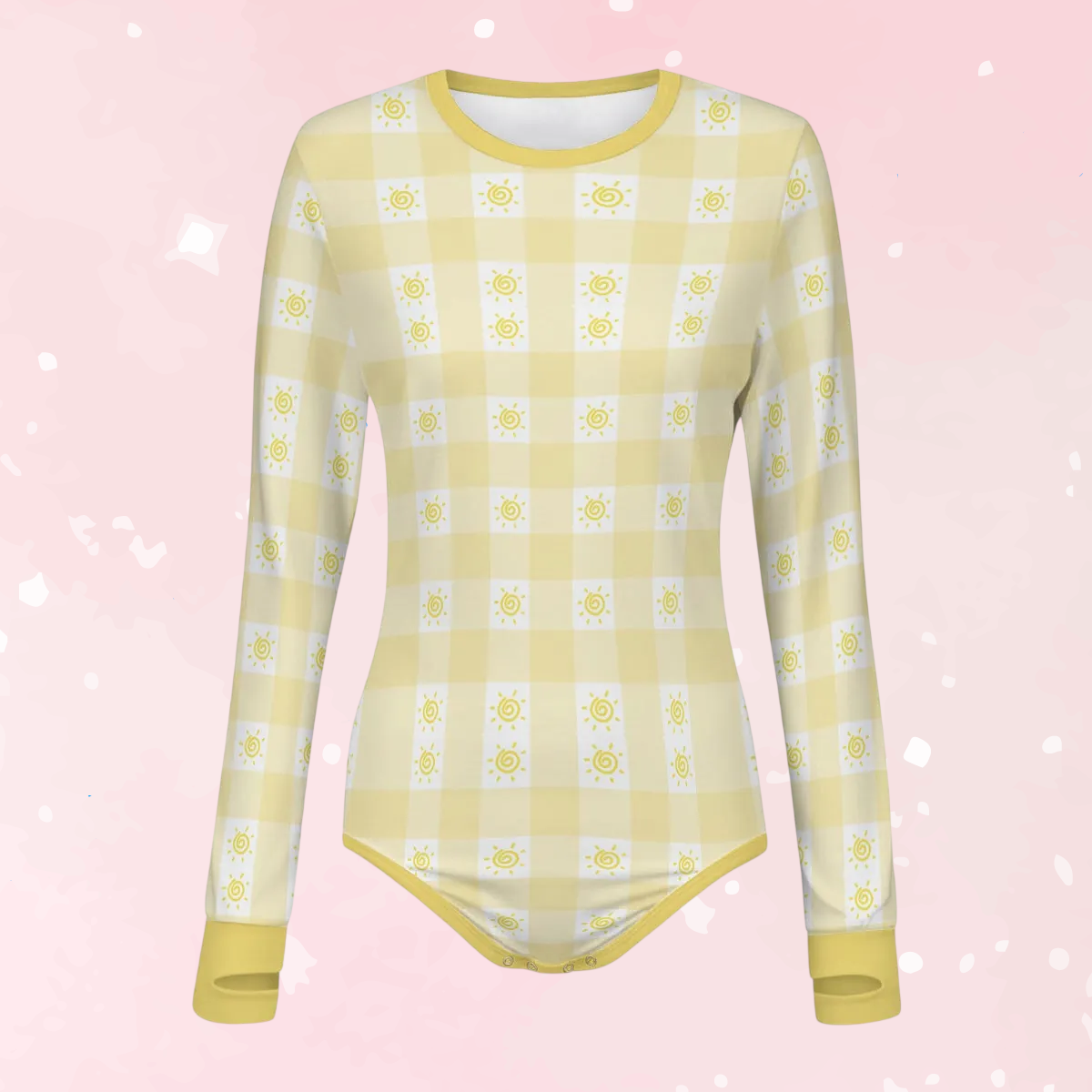 Sunny Plaid Long Sleeve Bodysuit