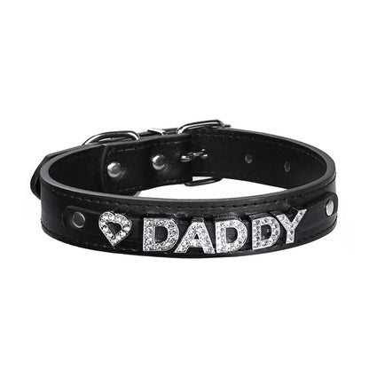 'My Boy' PU Leather Collar Puppy's Aesthetics