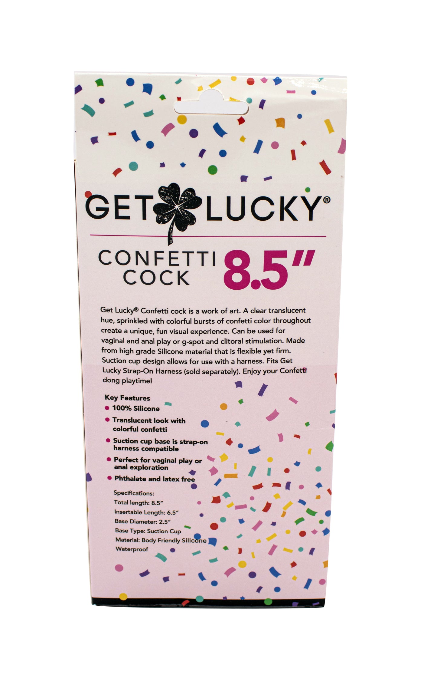 Get Lucky 8.5" Confetti Cock