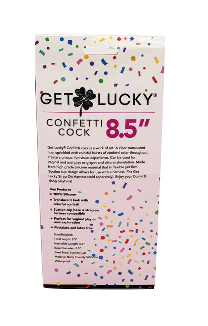 Get Lucky 8.5" Confetti Cock