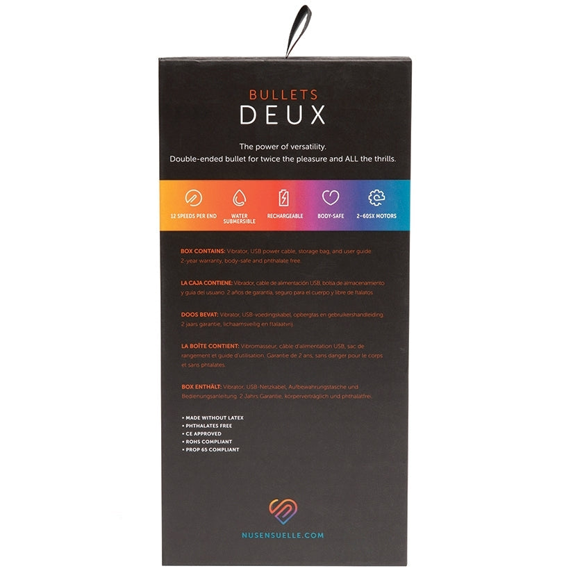 Sensuelle Double Ended Deux Bullet-Magenta
