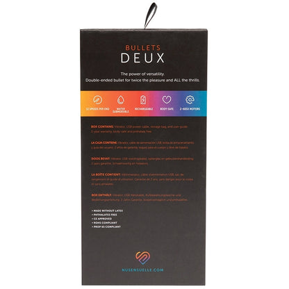 Sensuelle Double Ended Deux Bullet-Magenta