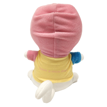 Noodlecat Plushie with Removable Pastel Clown Hoodie