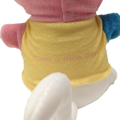Noodlecat Plushie with Removable Pastel Clown Hoodie