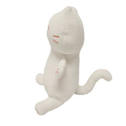Noodlecat Plushie with Removable Pastel Clown Hoodie