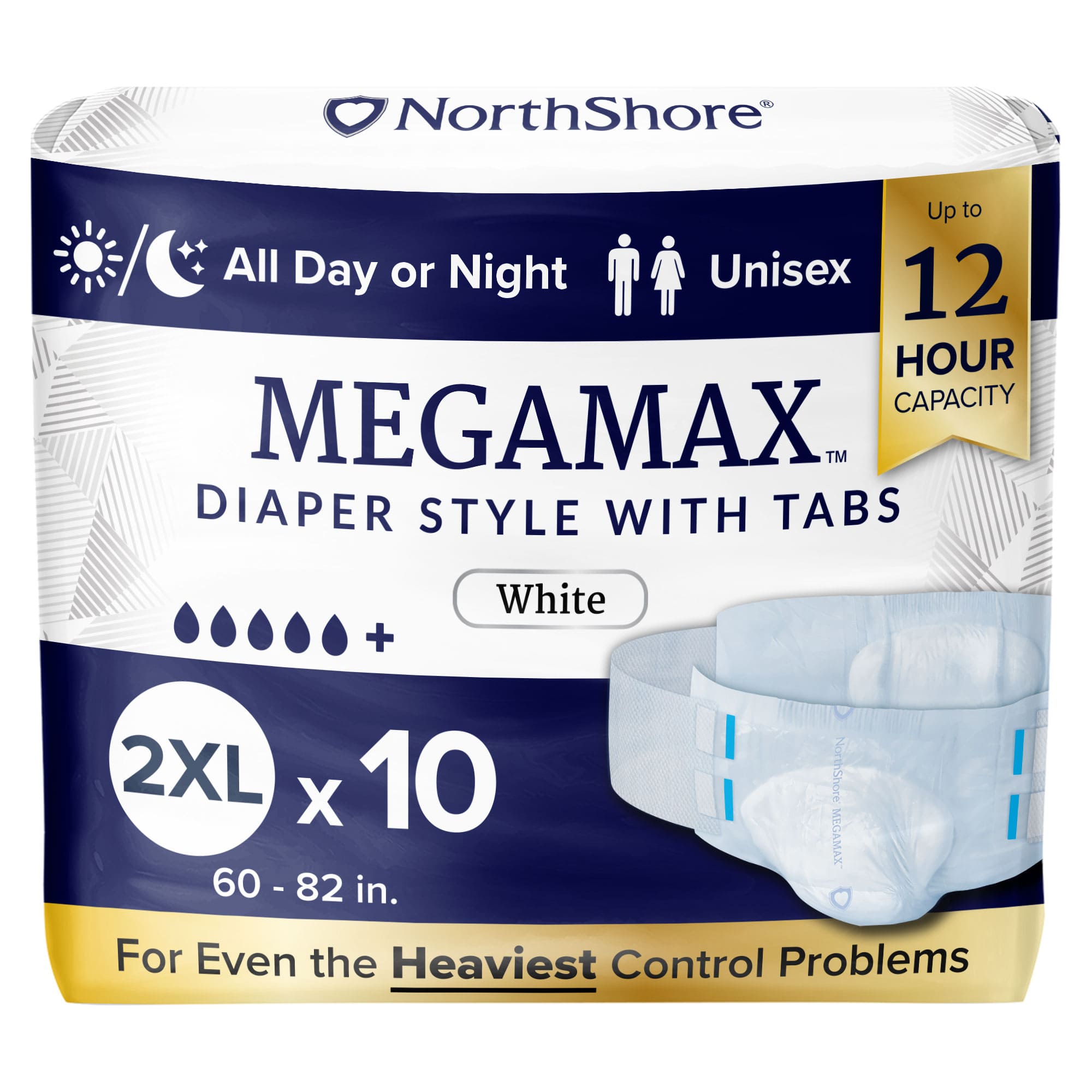 NorthShore MEGAMAX Adult Diapers (Colors)