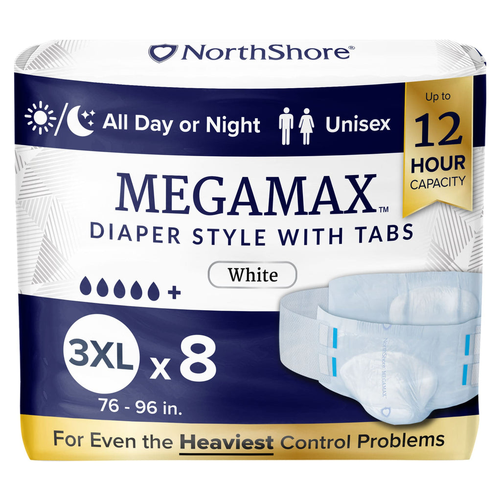 NorthShore MEGAMAX Adult Diapers (Colors)