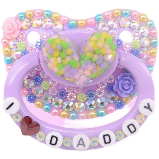 Lil Babi Bling Adult Pacifier (Colors) - Puppy's Aesthetics