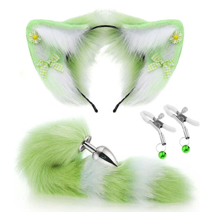 Enchanting Fox Ear & Tail Plug Set - Puppy's Aesthetics