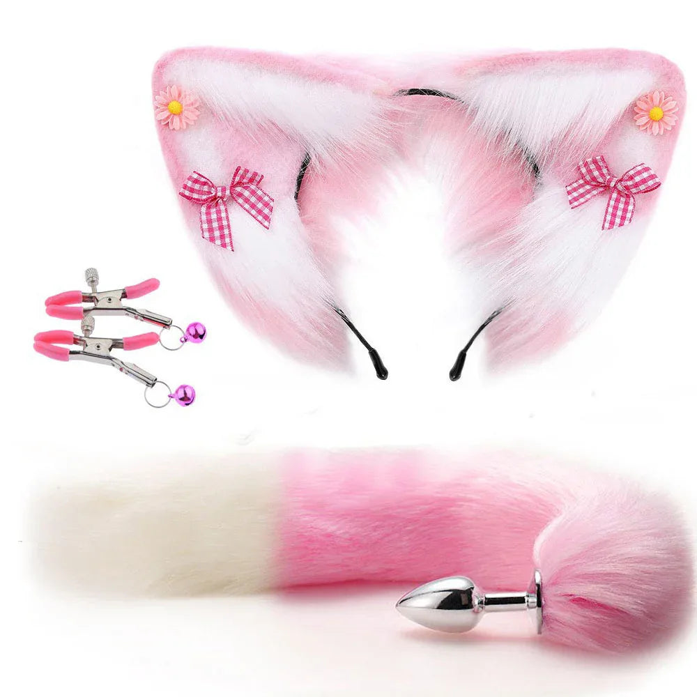 Enchanting Fox Ear & Tail Plug Set - Puppy's Aesthetics